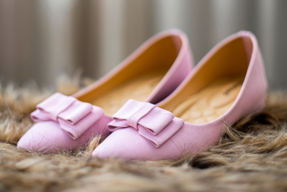 Sapatilha bico fino rosa
